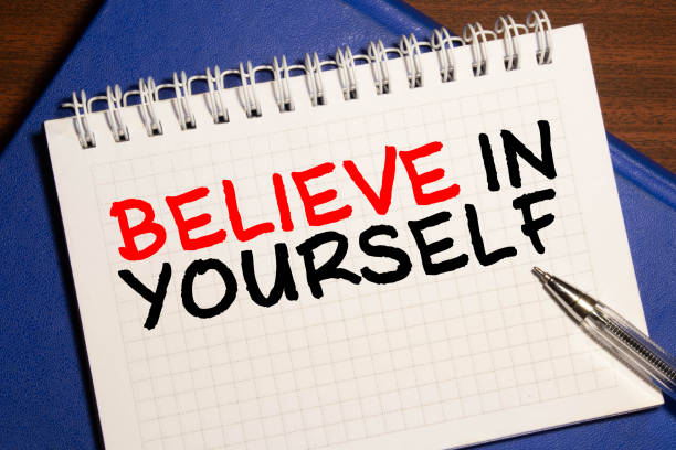 istock Be you and believe in yourself words written on white board 1276704204