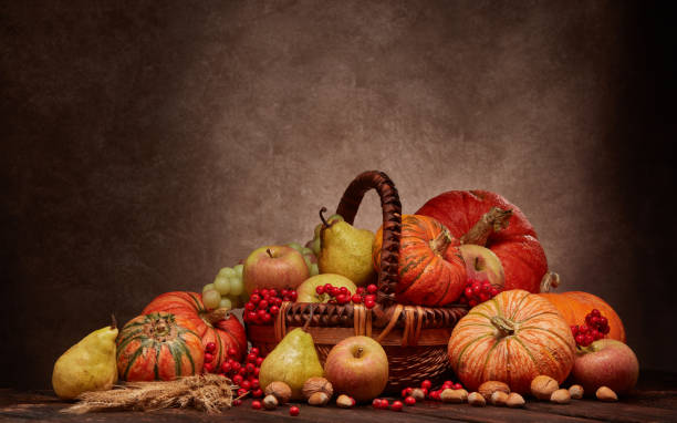 istock Thanksgiving background. Autumn harvest 1276712962