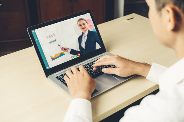 istock E-learning and Online Business Presentation Meeting Concept. 1276713678