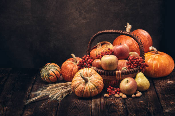 istock Thanksgiving background. Autumn harvest 1276714587