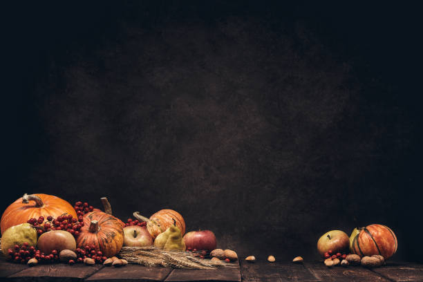 istock Thanksgiving background. Autumn harvest 1276714692