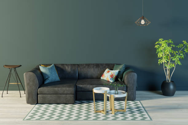 istock a living room with dark walls and black leather sofas 3d illustration 1276714746