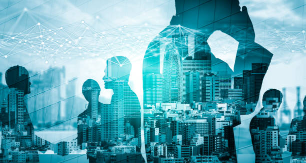 istock Creative image of many business people conference group meeting 1276721761