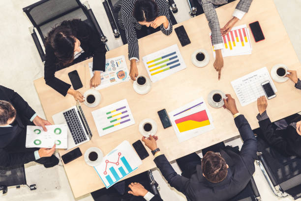 istock Business people group meeting shot from top view 1276723766