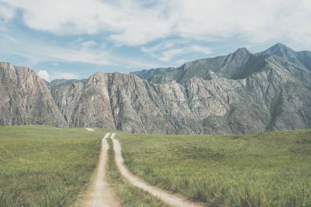 istock Rural road in Altay mountains 1276727961