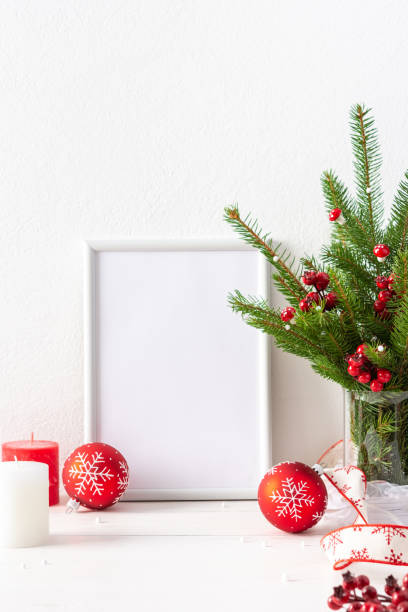 istock Christmas poster mock up 1276729932