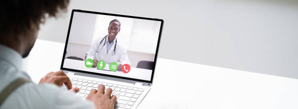 istock Online Video Consultation With Doctor. Patient Conferencing 1276731867