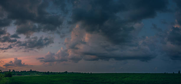 istock Fields landscape in summer sunset and sunrise 1276731949