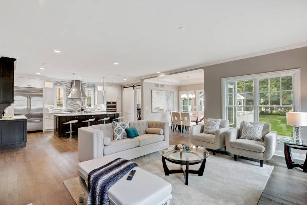 ruang terbuka besar dan floorplan - dalam-ruangan-foto potret stok, foto, & gambar bebas royalti