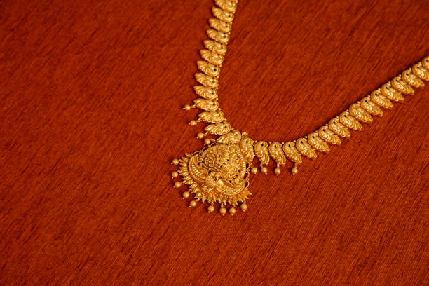 istock Indian Traditional Gold Necklace 1276740593