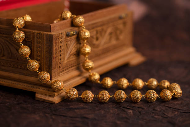 istock Indian Traditional Gold Necklace 1276740622