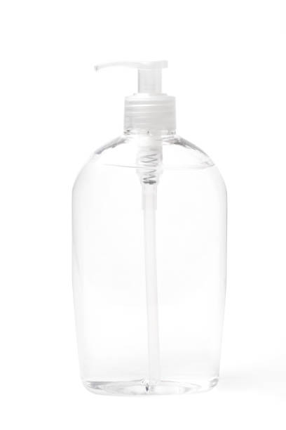istock Transparent Plastic Bottle with Cosmetic Product Disinfectant 1276746231