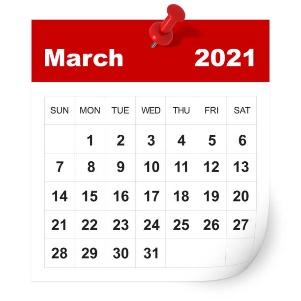 March 2021 calendar March 2021 calendar march month photos stock pictures, royalty-free photos & images