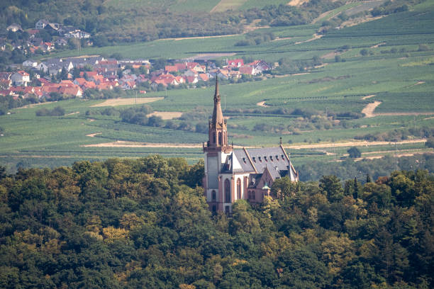 istock view on saint rochus chapel from hiking train to niederwald statue 1276757717