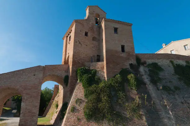 Photo of medieval village Loretello is part of the municipality of Arcevia