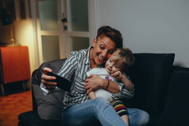 istock woman with her son at home 1276761839