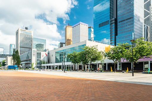 Town square in Central District, hong kong