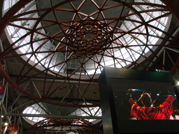 Kuala Lumpur, Malaysia, February 1, 2016: Ceiling decoration of one of the lobbies of KL Central Station in Kuala Lumpur