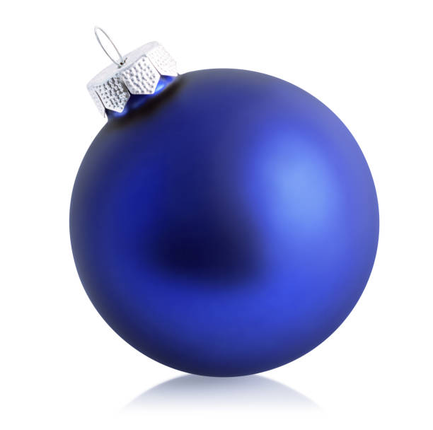 istock Blue christmas ball isolated over white background. 1276775478