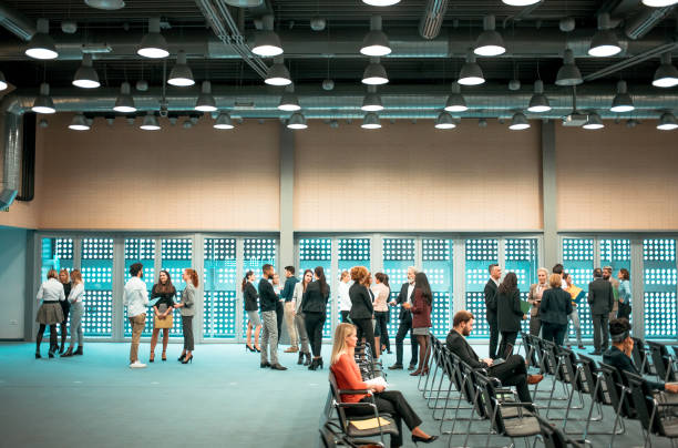 istock Business people at a conference event 1276781658