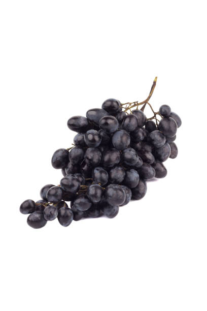 istock Bunch of raw violet grapes, isolated 1276782263