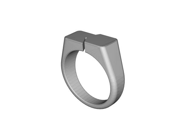 istock 3d rendering of signet ring 1276785797