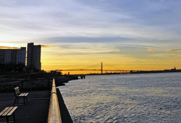 Ambassador Bridge Detroit-Taken from Windsor, Canada