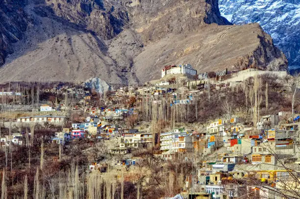 Photo of View of the Karimabad village in the karakoram mountains