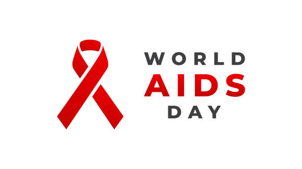 ilustraciones, imágenes clip art, dibujos animados e iconos de stock de día mundial del sida. ilustración vectorial - world aids day