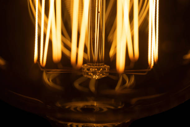 istock Macro shot of glowing Edison lamp. 1276790197