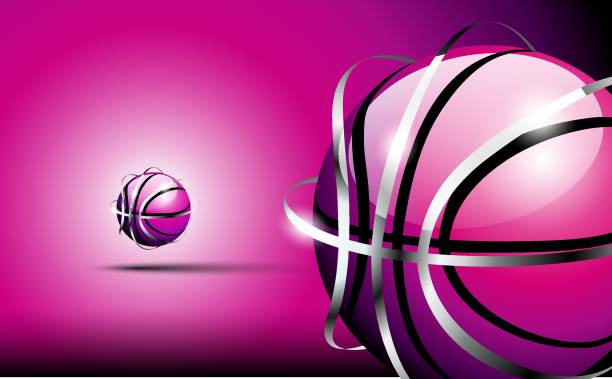 istock 3d abstract logo of basketball ball 1276792612