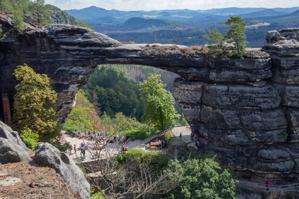 Pravcicka gate Pravcicka gate, Hrensko, Czech republic landscape pravcicka stock pictures, royalty-free photos & images