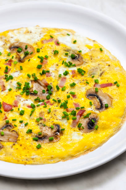 istock egg omelette with mushrooms and bacon 1276794684