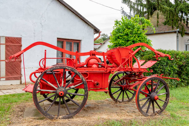 old fire truck in Szob, Hungary