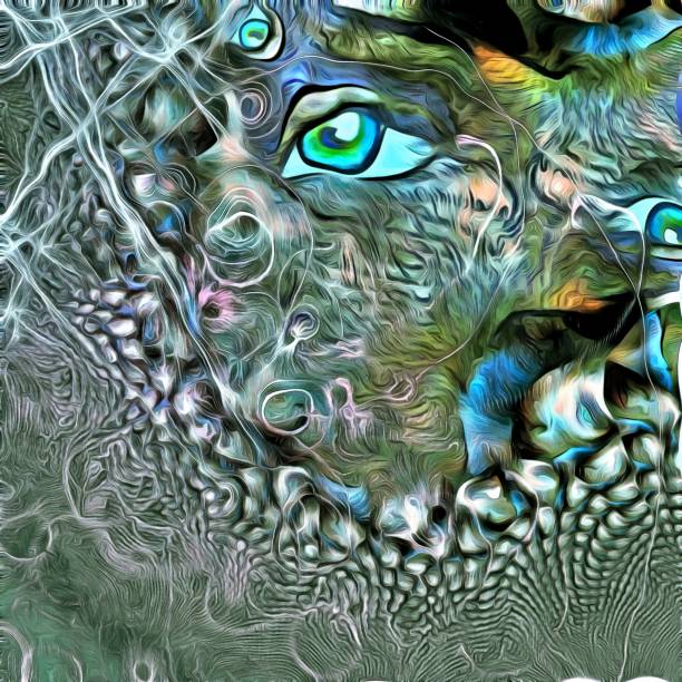istock Woman face abstract painting 1276800788