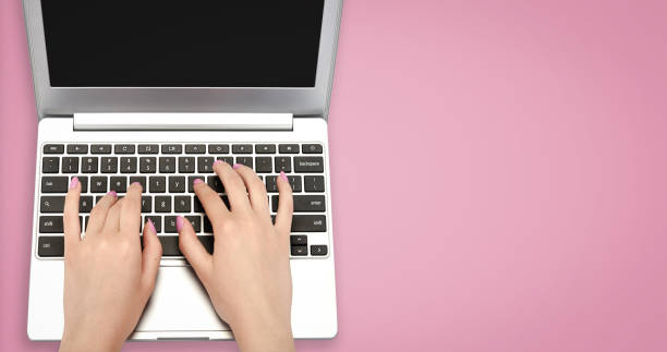 istock Woman hands typing on a laptop 1276812466