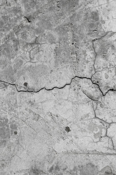 istock Cracked concrete texture. Faults and cracks on the stone surface. 1276824449
