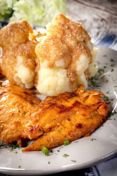 Fried chicken breast.