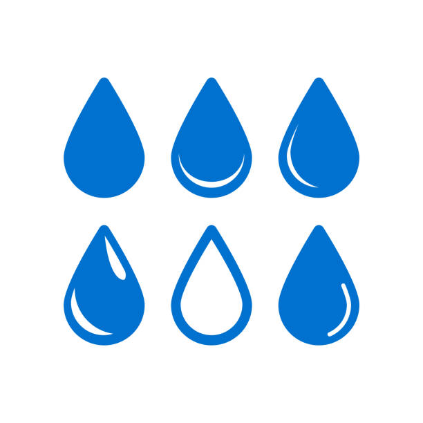 Water Drop Logo Icon Vector Rain Droplet On White Background Liquid Bubble  Symbol Shape Isolated Stock Illustration - Download Image Now - iStock