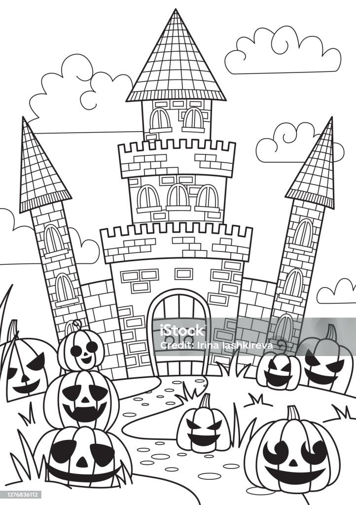 Ilustración de Doodle Halloween Libro Para Colorear Página Espeluznante Castillo Y Calabazas De Halloween Antiestrés Para Adultos Y Niños En Estilo Zentangle Ilustración De Contorno En Blanco Y Negro y más Vectores Ilustración de Doodle Halloween Libro Para Colorear Página Espeluznante Castillo Y Calabazas De Halloween Antiestrés Para Adultos Y Niños En Estilo Zentangle Ilustración De Contorno En Blanco Y Negro y más Vectores