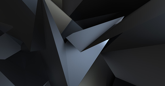 Abstract 3D Rendering Polygonal Shapes