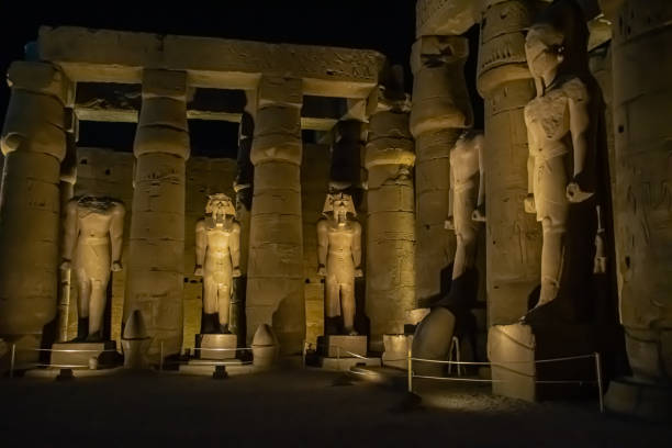 istock Night scene from karnak temple, Egypt, september 2018 1276847295