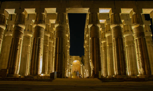 istock Night scene from karnak temple, Egypt, september 2018 1276848007