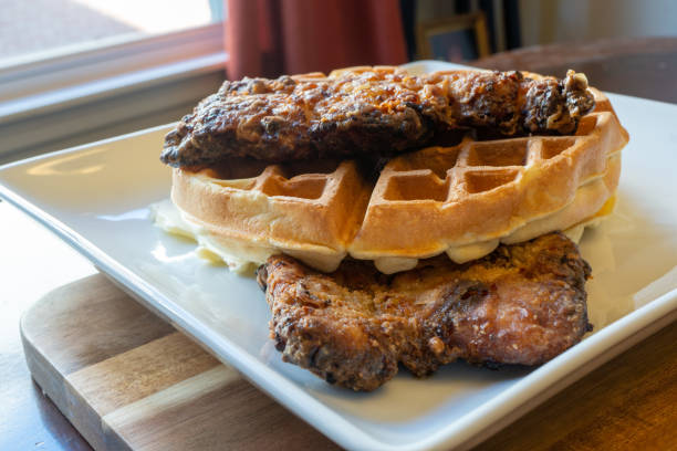 istock Homemade Chicken and Waffles 1276857661