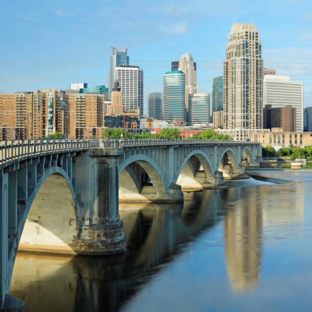 istock Central Avenue Bridge + Minneapolis Skyline 1276859635