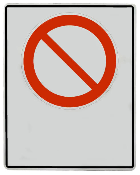 istock Prohibition sign - template for your own labeling 1276862818
