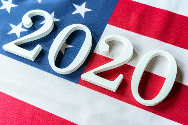 istock USA flag and 2020 1276868988