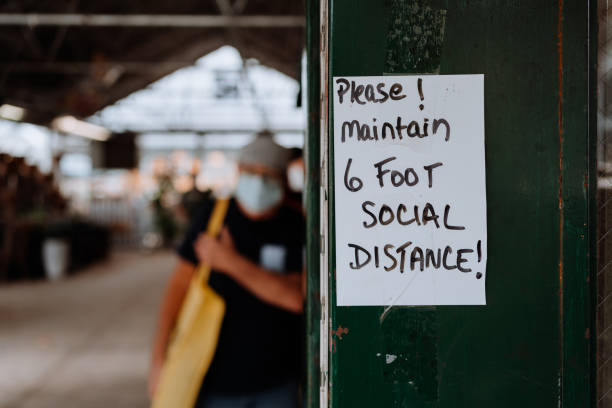 istock Social Distance Sign 1276875170