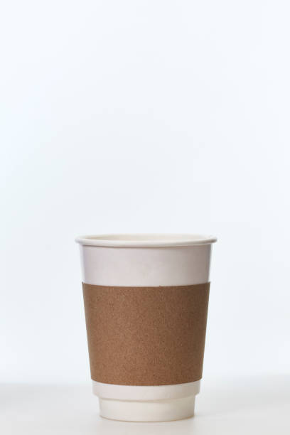 istock Coffee cup of paper on a white background. 1276877438