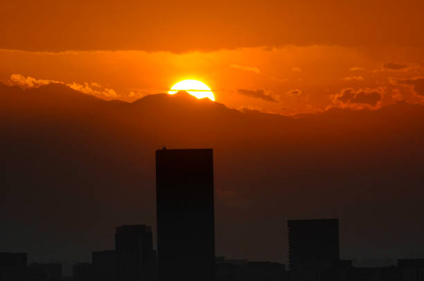 istock City background in sunset 1276887897